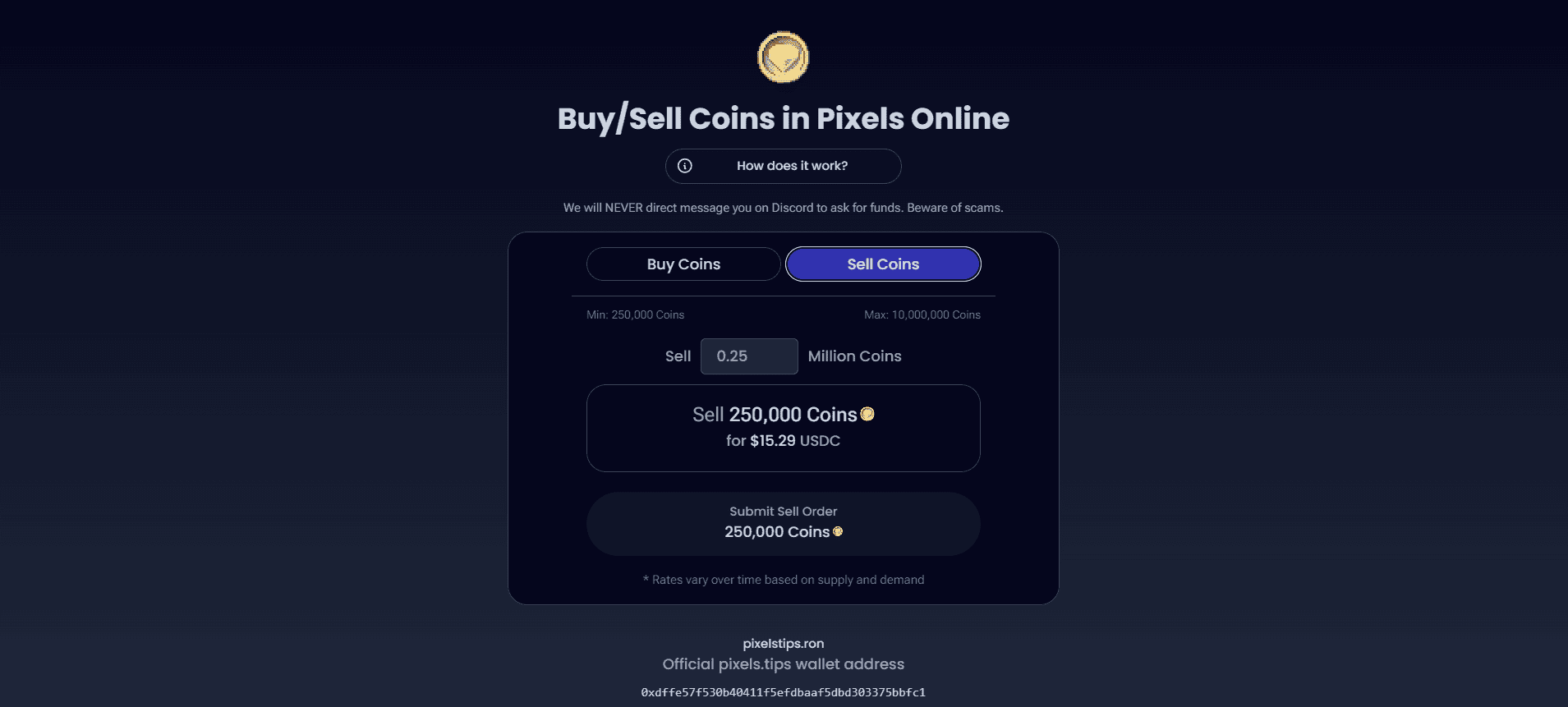 Guide to Selling/Buying Gold Coins in Pixels: A Step-by-Step Process